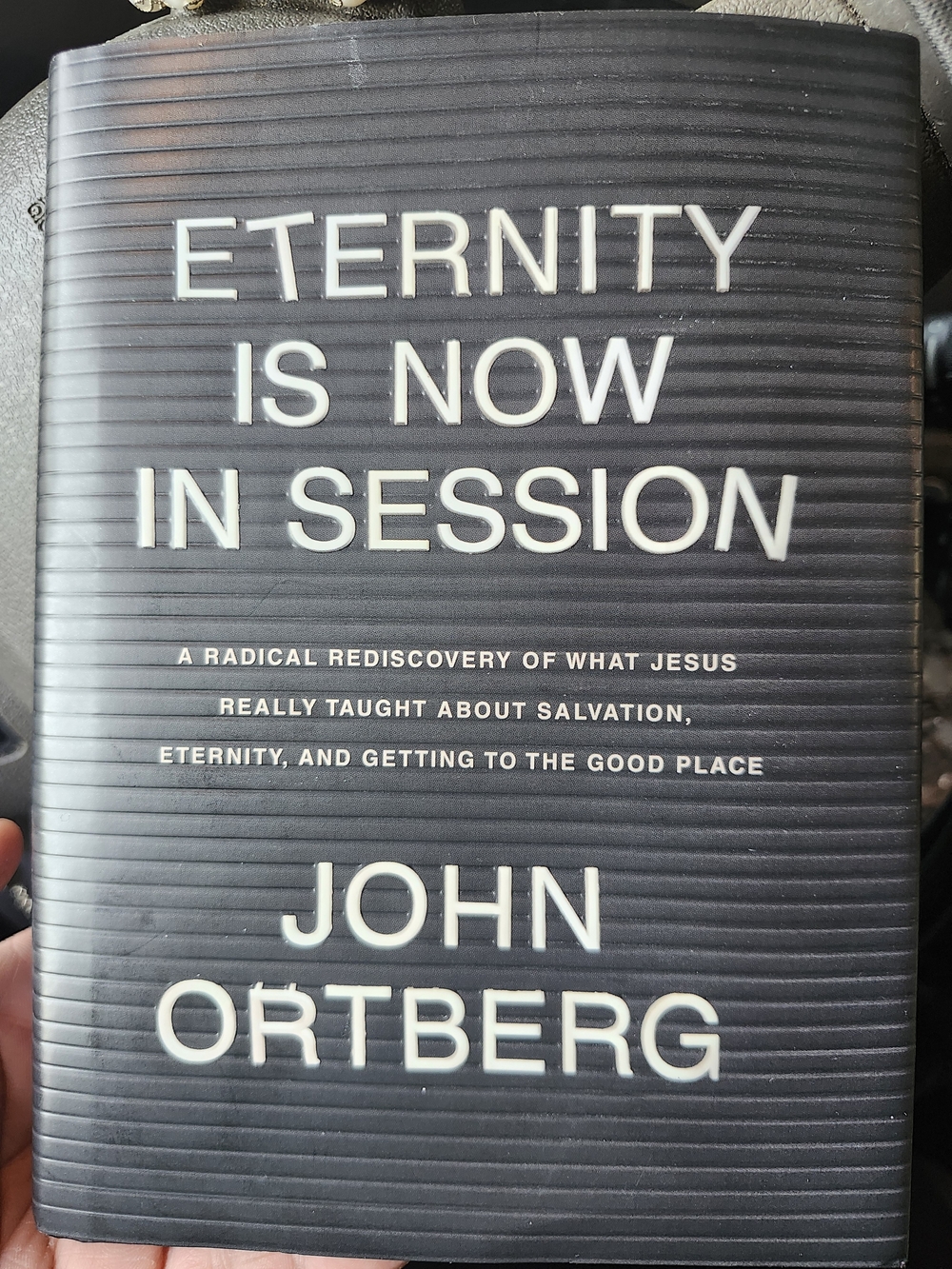 Source Unknown Black and White 'Eternity Is Now In Session' Book